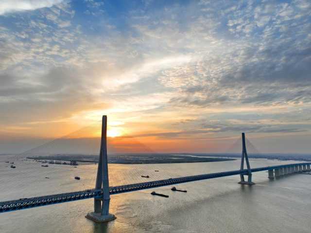 新时代之桥|翠绿·沪苏通长江公铁大桥 新时代之桥|翠绿·沪苏通长江公铁大桥